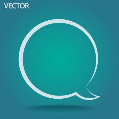 komik konuşma balonu simgesinin