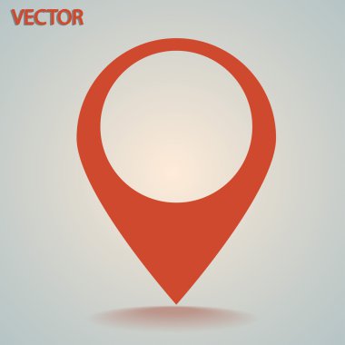 harita işaretçisi düz simgesi