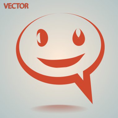 Gülümseyen baloncuk simgesi