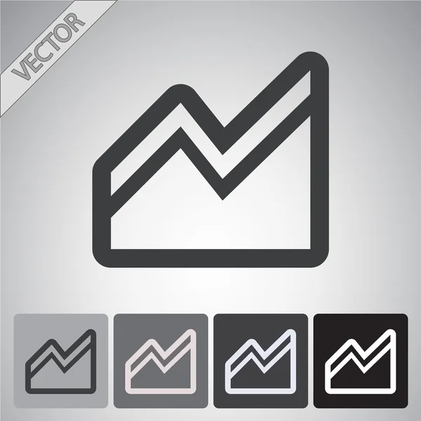 Infographic, chart icon — Stock Vector