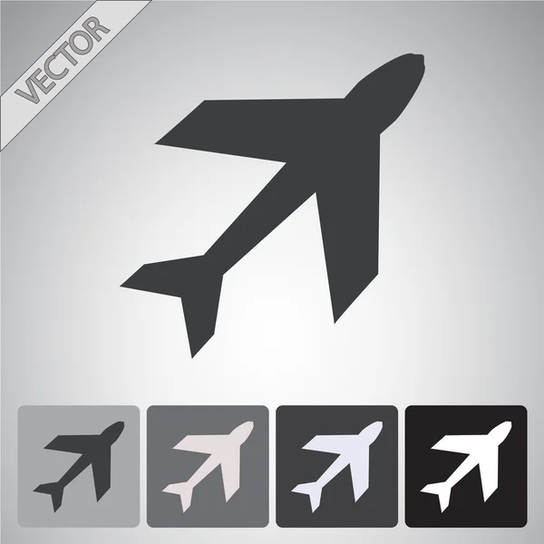 Airplane symbols icon — Stock Vector