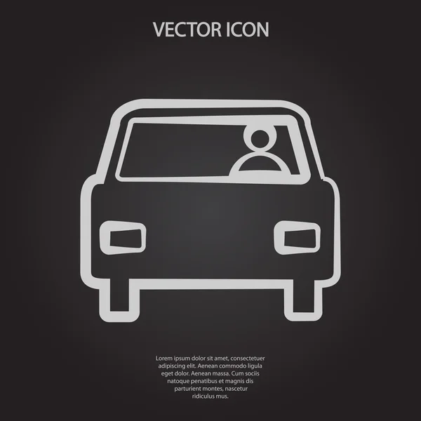 Icône de voiture — Image vectorielle