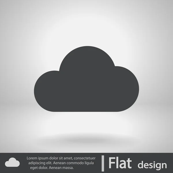 Icono de nube — Vector de stock