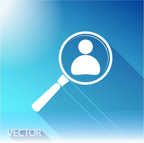 Employee Search icon — Stock Vector