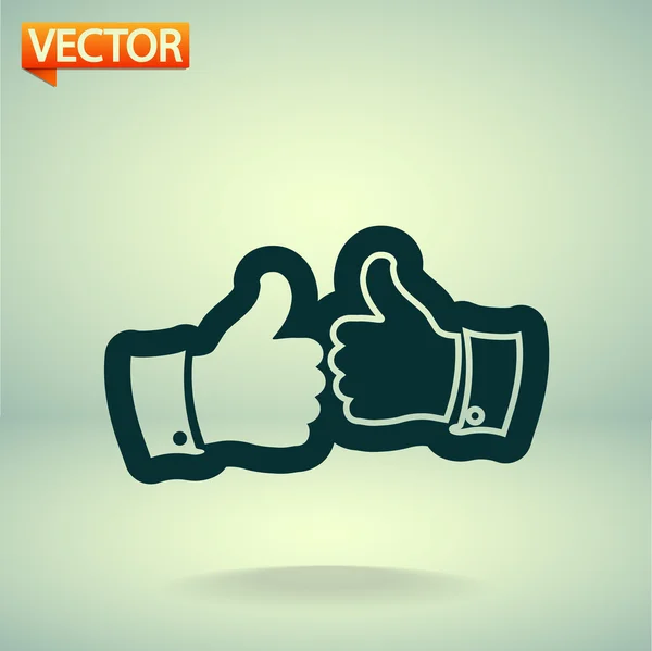 Thumbs up icon — Stock Vector