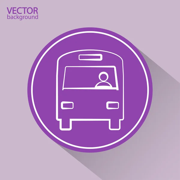 Bus pictogram — Stockvector