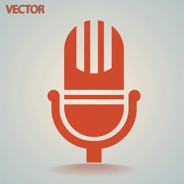 Icône de microphone — Image vectorielle