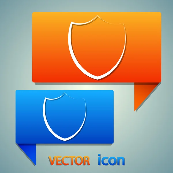 Shield icon design — Stock Vector