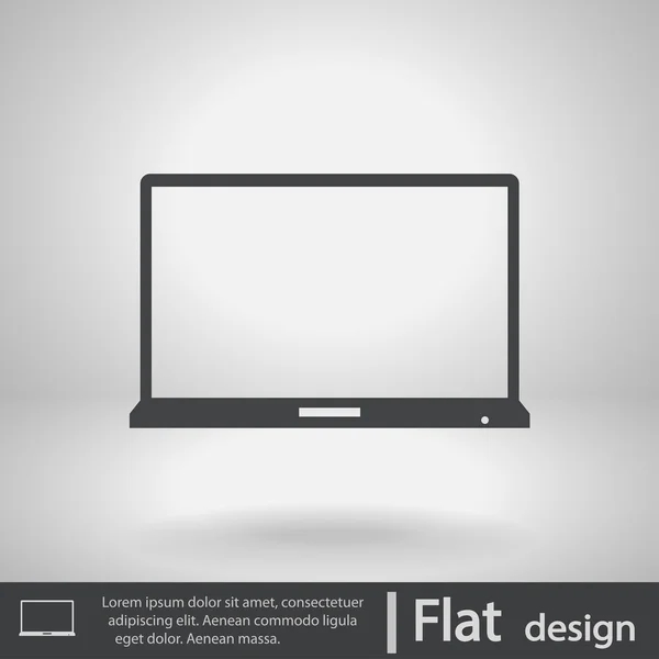 Design de ícone laptop — Vetor de Stock