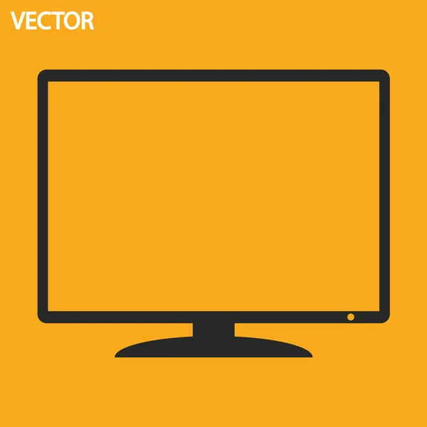 Het monitorpictogram — Stockvector