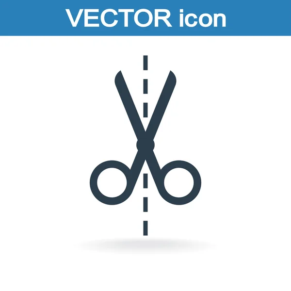 Ikona nůžek — Stockový vektor