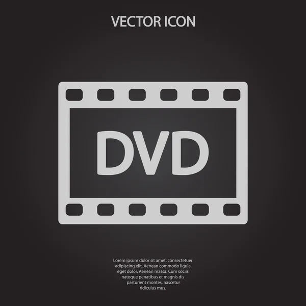 Ikon DVD - Stok Vektor