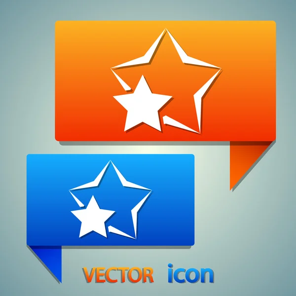 Estrella icono favorito — Vector de stock