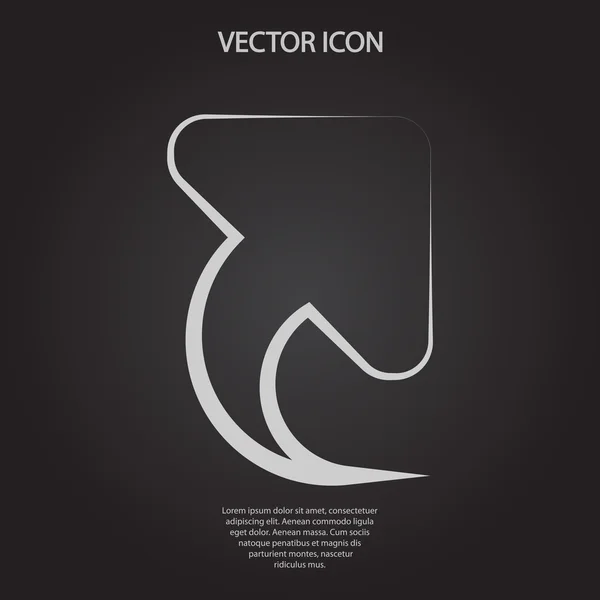 Icono flecha arriba — Vector de stock