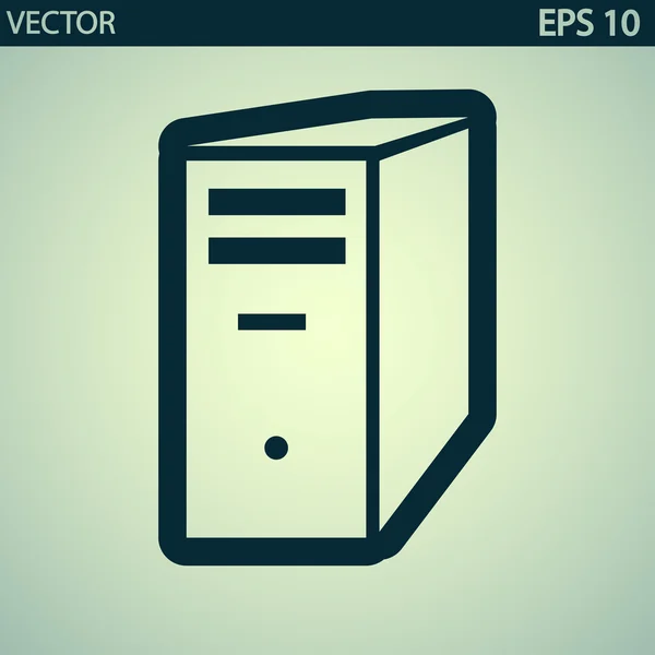 Computer server icon — Stock Vector