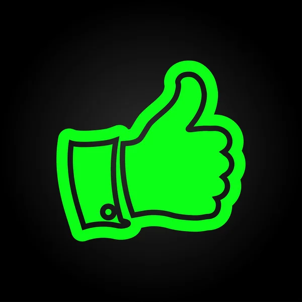 Thumbs up icon — Stock Vector