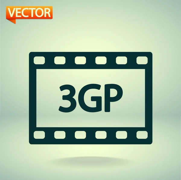 3GP video simgesi — Stok Vektör