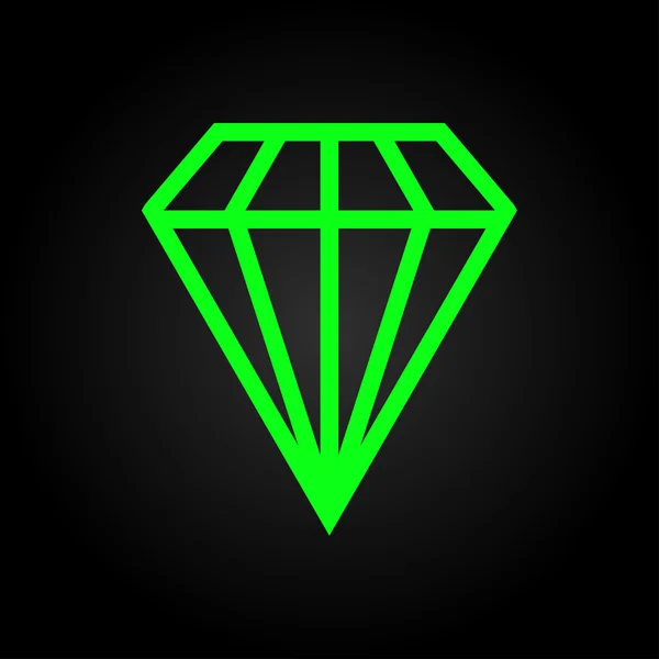 Diamantpictogram — Stockvector