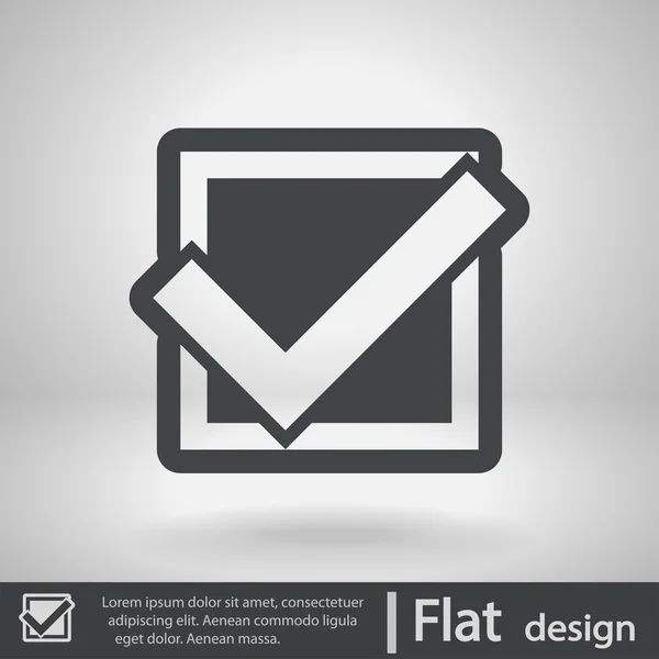 Confirm icon — Stock Vector