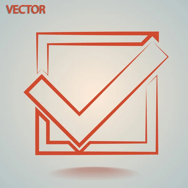 Marca de verificación — Vector de stock