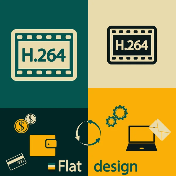 Video pictogram ontwerp — Stockvector