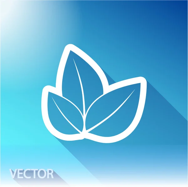 Blad pictogram — Stockvector