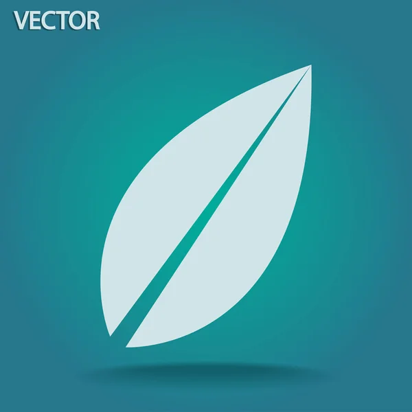 Icono de hoja — Vector de stock