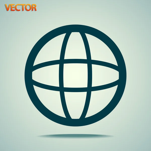 Globe-icoon — Stockvector