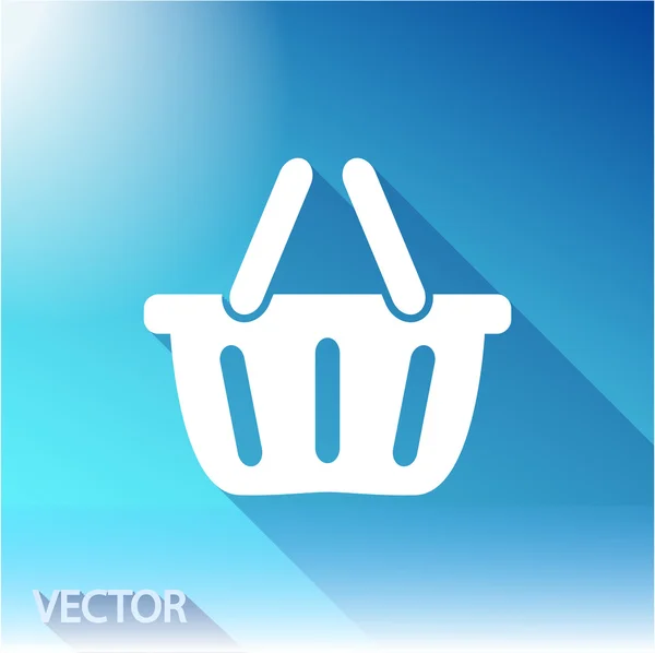 Icono de cesta de compra — Vector de stock