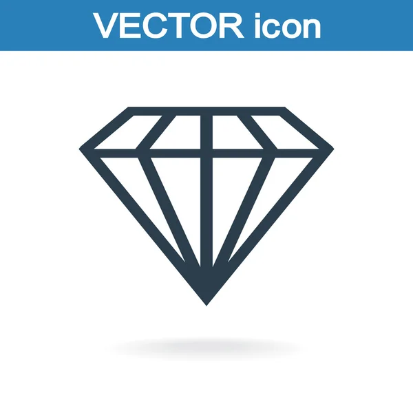 Diamond icon — Stock Vector