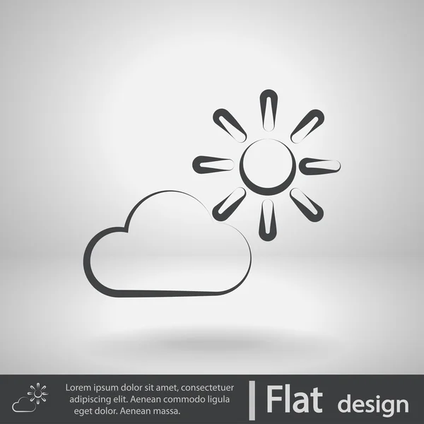 Cloud pictogram — Stockvector