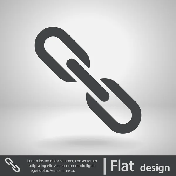 Icône de maillon de chaîne — Image vectorielle
