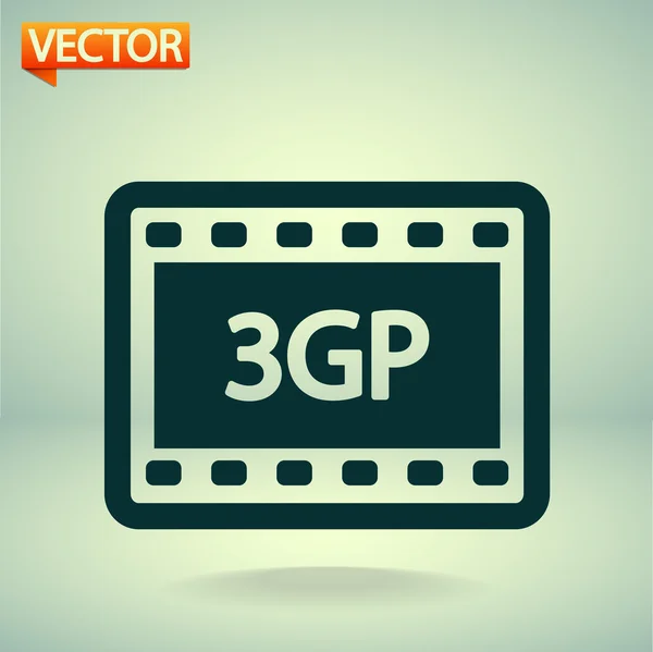 3GP video simgesi — Stok Vektör