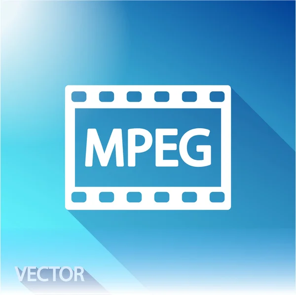 MPEG video icon — Stock Vector