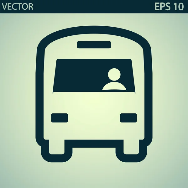 Icona del bus — Vettoriale Stock