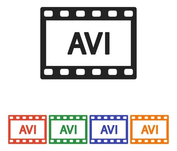 AVI videóinak ikon — Stock Vector