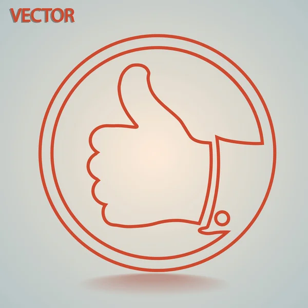 Thumb up icon — Stock Vector