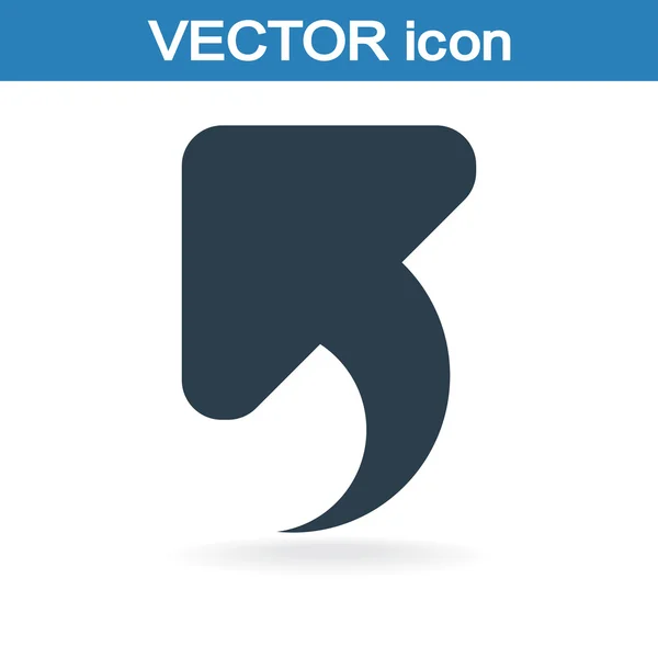 Deshacer icono, símbolo de flecha trasera — Vector de stock