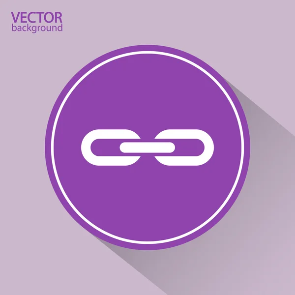 Kedja länkikon — Stock vektor