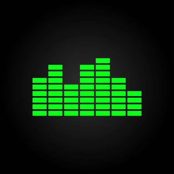 Ljudvågen musik ikon — Stock vektor