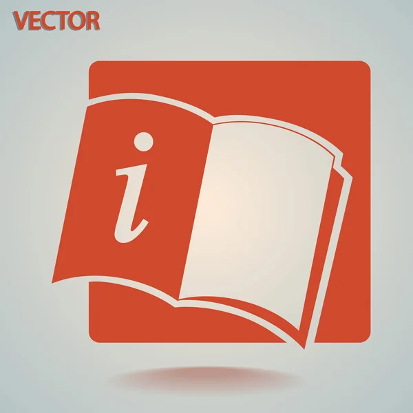 Ícone de livro aberto — Vetor de Stock