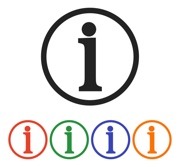 Information sign icon