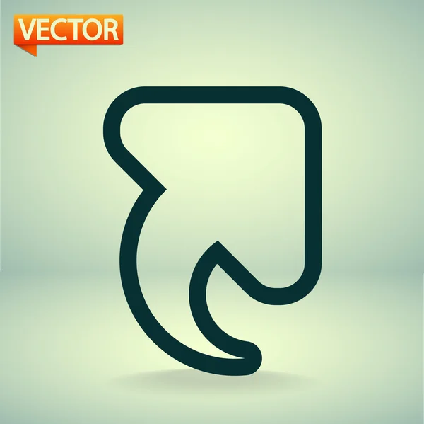 Icono flecha arriba — Vector de stock