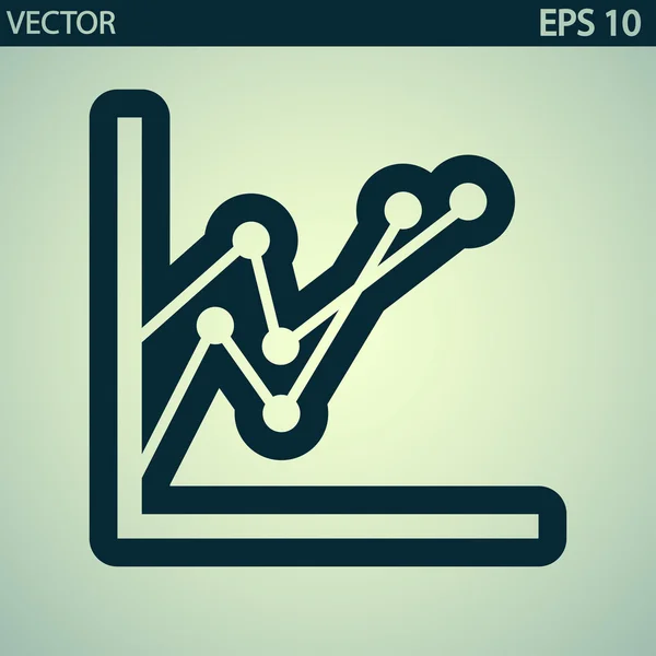 Diagram ikon — Stock vektor