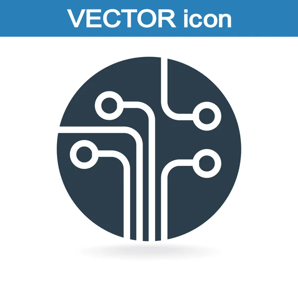 Printplaat, technologie pictogram — Stockvector