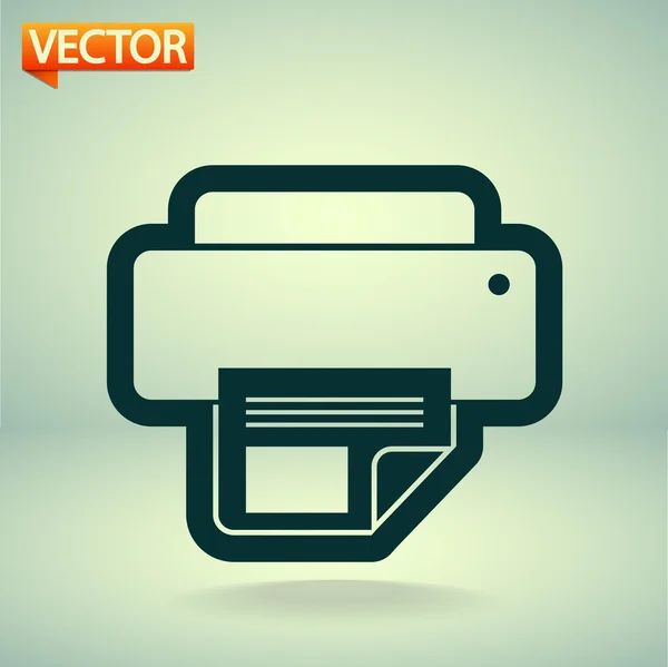 Ikon för skrivare — Stock vektor