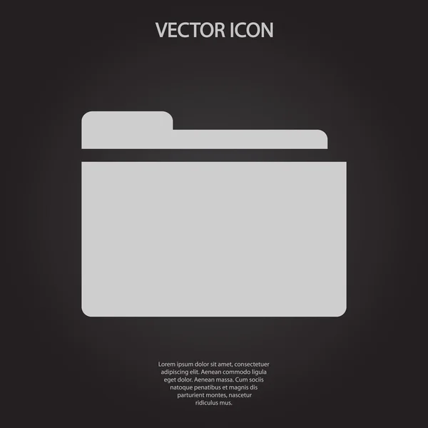 Icono de carpeta — Vector de stock