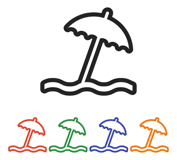 Icon дизайн парасольку — стоковий вектор