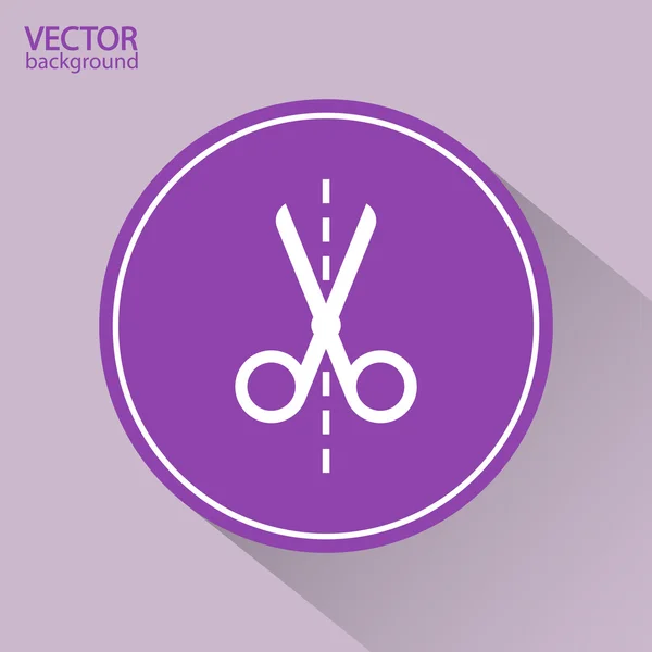 Ícone de tesoura — Vetor de Stock