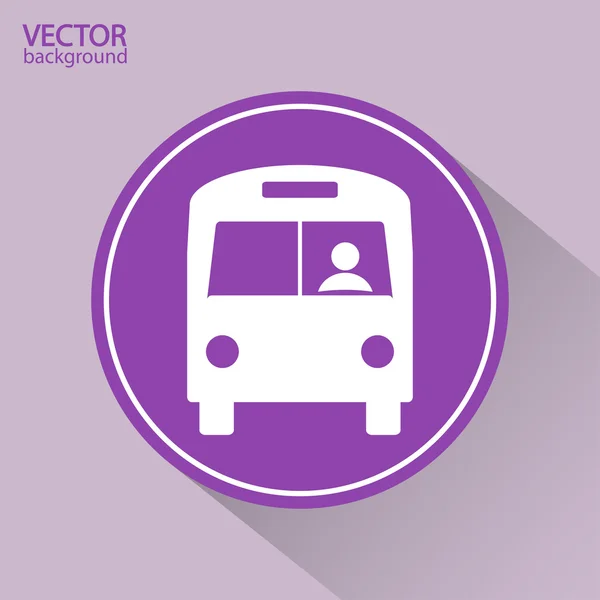 Bus pictogram — Stockvector